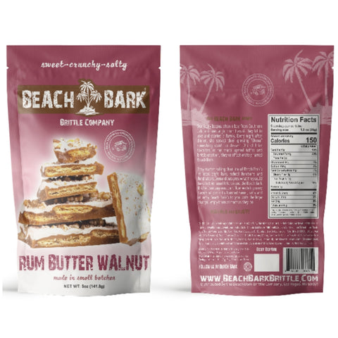 Rum Butter Walnut BEACH BARK® - 5 oz & 1/2 lb Bags
